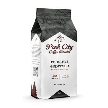 Park City Coffee Roaster - Roasters Espresso - Dark Roast - 12oz Whole Bean Coffee