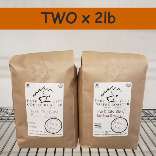 Two 2-lb bags of coffee - Park City Coffee Roaster