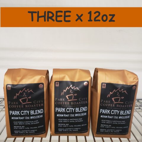 Three 12-oz bags of coffee - Park City Coffee Roaster