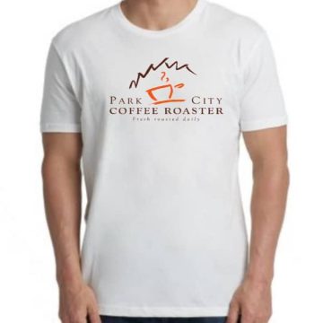 Park City Coffee Roaster T-shirt (White with Logo)