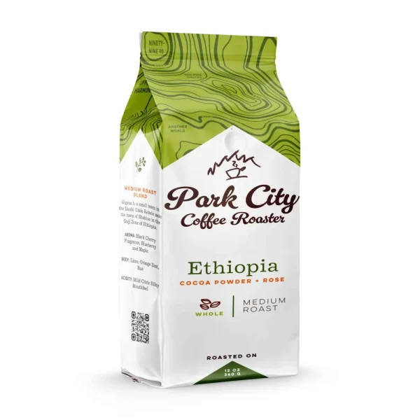 Park City Coffee Roaster - Ethiopia - Medium Roast - 12oz Whole Bean Coffee