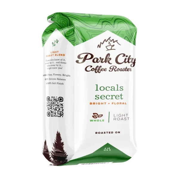 Park City Coffee Roaster - Locals Secret - Light Roast - 2lb Whole Bean Coffee